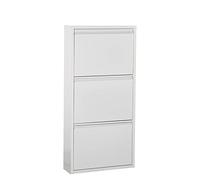 DRW d'casa Scarpiera Metalico con 5 avversari Bianco 50X16X169 Cm.