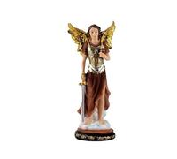DRW Figura Arcangelo San Jehudiel resina dipinta a mano 14 cm