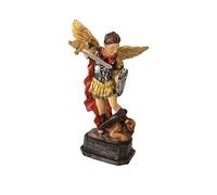 DRW Figura Arcangelo San Michele in resina dipinta a mano