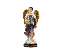 DRW Figura Arcangelo San Saetiel resina dipinta a mano 14 cm
