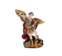 DRW Figura dell'arcangelo San Michele 14 cm di Altezza, Resina, Multicolore, estandar
