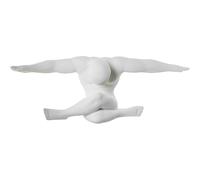 DRW Figura di un atleta in ceramica in bianco 26x26x74 cm