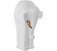 DRW Figura di un elefante in ceramica in bianco e oro 46x25x27 cm