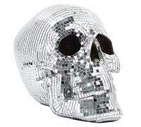 DRW Figura di un teschio con specchietti in resina a specchio 27x17x19cm