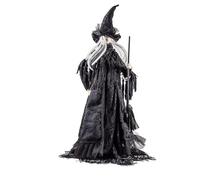 DRW Figura di una strega vestita in nero con abito in tessuto da 53 cm