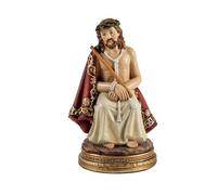DRW Figura ECCE Homo in resina dipinta a mano da 15 cm