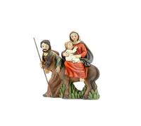 DRW Figura Fuga in Egitto Resina dipinta a mano 9 cm