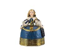 DRW Figura Menina Infanta Margherita Blu Resina Dipinta a Mano 9 cm