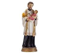 DRW Figura San Cayetano di Guzman resina dipinta a mano 30 cm
