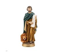 DRW Figura San Marco Evangelista Resina Dipinto a Mano 20 cm