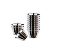 DRW Flanera Acciaio Inox 12 Unità Ø9 cm