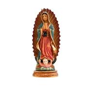 DRW Madonna di Guadalupe Bambini Resina 11 cm con Scatola in PVC con la storia