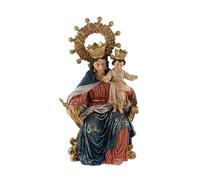 DRW Madonna Maria Ausiliatrice di Triana Resina Dipinta a Mano 20 cm