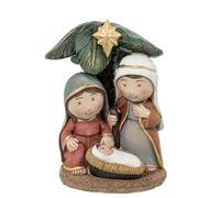 DRW Mistero - Nascita - Portale di Presepe in Resina Bianco, Beige e Verde 4x10x5 cm