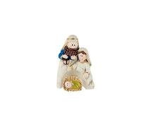 DRW Mistero Nascita Stile Bambino di Pizzo 2 Pezzi di Resina Dipinta a Mano 4x2x5.5 cm