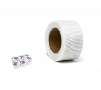 DRW Nastro adesivo in fibra di vetro, griglia stretta, 6 pezzi, 100 mm x 20 m