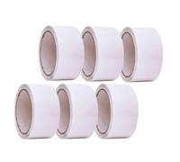 DRW Nastro di riparazione tela bianca 6 pezzi 50 mm x 5 m