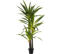 DRW Pianta artificiale di una Dracaena in PU in verde 190x25x25 cm