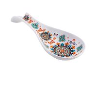 DRW Porta cucchiai da cucina in ceramica piastrelle verde 20x8x4 cm