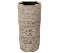 DRW Portaombrelli Ceramica Rotondo Beige Ø25x50cm