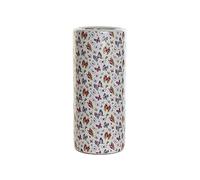 DRW Portaombrelli in porcellana a farfalla rotondo 19 x 19 x 45 cm