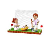 DRW Presepe da calcio Squadra bianca in resina da 11 x 8 x 6 cm