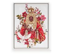 DRW Quadro della Madonna della Candelaria per bambini con cornice 42x32x2 cm
