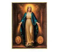 DRW Quadro Madonna Miracolosa con cornice 32x3x42 cm