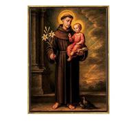 DRW Quadro San Antonio di Padova con cornice 32x3x42 cm