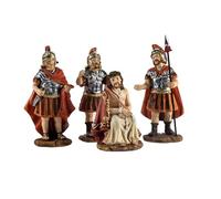 DRW Rappresentanza del disagio dei soldati romani ECCE Homo Resina dipinta a mano da 9,5 cm