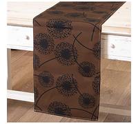 DRW Runner da Tavolo in Cotone con Stampa Digitale Floreale 33x180cm, Multicolore, estandar