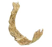 DRW Scultura astratta in alluminio dorato 20x12x25 cm