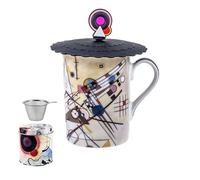 DRW Set 6 Mugs di Infusion Tazze con filtro in acciaio inox Kandiski Tazza: 8 x 8 x 10 cm