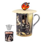 DRW Set 6 Mugs di Infusion Tazze con filtro in acciaio inox Meninas Tazza: 8 x 8 x 10 cm