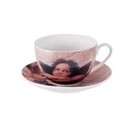 DRW Set 6 tazze caffè angioletti Rafael di Ceramica Tazza 250 ml 9,5x9,5x6 cm