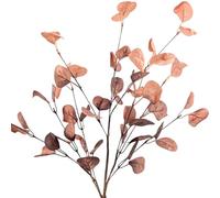 DRW Set di 6 Rami di Foglie Artificiali in Schiuma Eva, plastica e Carta Corallo 65 cm, Medidas: 65cm
