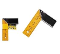 DRW Squadra Falegname Giallo Metallo 12 Pezzi, Multicolore, Medidas: 15 cm x 20m