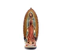 DRW Statuetta Madonna di Guadalupe in resina dipinta a mano, 21 cm