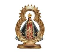 DRW Statuetta Madonna di Suyapa di Tegucigalpa Honduras in resina dipinta a mano 15x8x22 cm