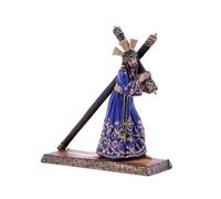 DRW Statuina Gesù del Grande Potere in Resina Dipinto a Mano 15 cm