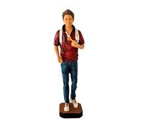 DRW Statuina San Carlo Acutis in Resina Dipinto a Mano 20 cm