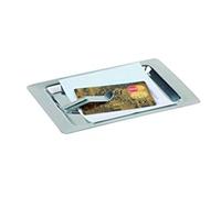 DRW Vassoio per conteggio cameriere con clip, in acciaio inox, 12 pezzi, 11 x 2 x 17 cm
