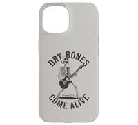 Dry Bones Come Alive Chitarrista Scheletro Christian Rocking Custodia per iPhone 15