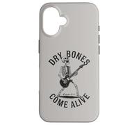 Dry Bones Come Alive Chitarrista Scheletro Christian Rocking Custodia per iPhone 16