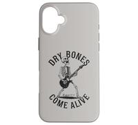 Dry Bones Come Alive Chitarrista Scheletro Christian Rocking Custodia per iPhone 16 Plus