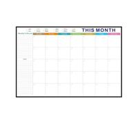 Dry Erase Wall Calendar Foldable - No Date Big Planning Planner with To-Do