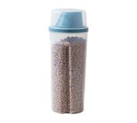 Dry Food Dispenser - 1500ml Measured Storage Bin, Funnel Mouth for Effortless Pouring, Tight Lid Prevents Moisture Entry, Lightweight Plasstic Cup Preserves Texture of Pet Feed, Rice, Beans | Home Kit