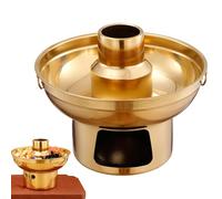 Dry Ice Food Pot - Stainless Steel Hot Pot, Round Dessert Display, Kitchen Ice Cream Container | Durevole Thermal Serving Bowl Design, Multipurpose Chilled Dish Cake, Milk Tea, Pastries