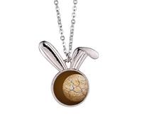Dry Planet - Collana con ciondolo a forma di coniglietto con stelle e cielo notturno scuro