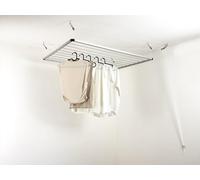 DRY-SMART Lift - Stendibiancheria da soffitto, 120 cm, per vasca da bagno, balcone, interno ed esterno, salvaspazio, semplice fissaggio a soffitto
